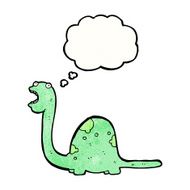 cartoon friendly dinosaur N21