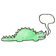 cartoon friendly dinosaur N22