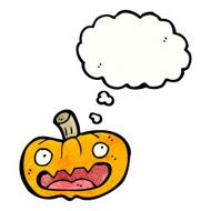 spooky halloween pumpkin cartoon N12