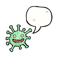 funny cartoon germ N10