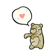 cartoon stitched teddy bear N3
