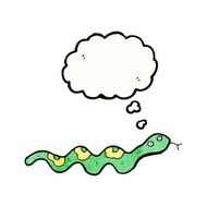 cartoon slithering snake N26