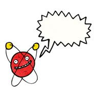 cartoon atom N9