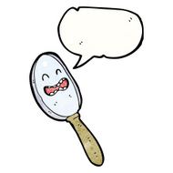 magnifying glass cartoon character N14