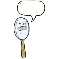 magnifying glass cartoon character N16