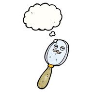 magnifying glass cartoon character N17