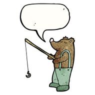 bear fishing cartoon N3