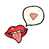 Cartoon Mouth Sticking Out Tongue N22