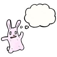 spooky dancing rabbit halloween cartoon N3