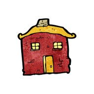 old tumbledown house cartoon N7