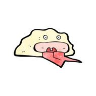 Cartoon Rock With Face N16