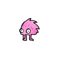 cartoon little monster N108