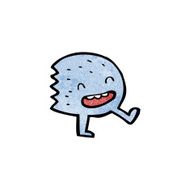 cartoon funny little monster N24