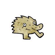 Cartoon hedghog