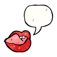 sexy lips cartoon N15