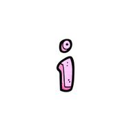 cartoon letter i with eyes N4