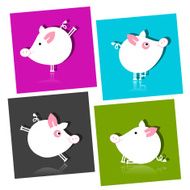 Cute piggy for your design N4