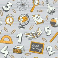 School And Education Seamless Pattern N3
