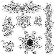 Set of floral ornaments for your design N2