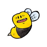 cartoon happy bee N29