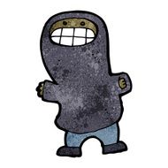 cartoon grinning boy in hooded sweatshirt N3