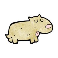cartoon little dog N159