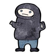 cartoon boy in hooded sweatshirt N36