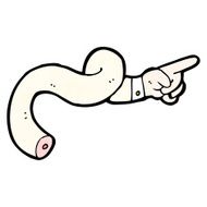 pointing hand cartoon N32