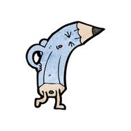 Pencil Cartoon Character N25
