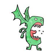 cartoon roaring monster N8