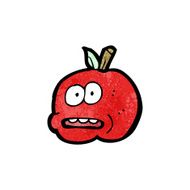 cartoon funny apple N2