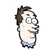cartoon ugly man N13