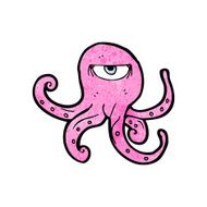 cartoon octopus alien N3