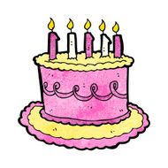 Cartoon Birthday Cake N57