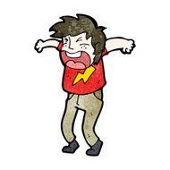 cartoon angry man N158