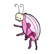 spooky beetle cartoon N6