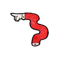 pointing hand symbol cartoon N12