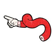 pointing hand symbol cartoon N13