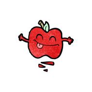 funny apple cartoon character N8