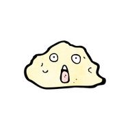 Cartoon Rock With Face N18