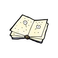 cartoon magic spell book N49