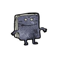 cartoon old book character N3