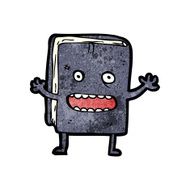 cartoon old book character N4