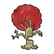 cartoon frightened tree N6