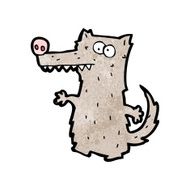 Cartoon Wolf N159