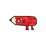 Pencil Cartoon Character N26