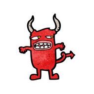 cartoon funny little monster N25