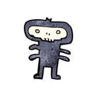 cartoon little halloween monster N2