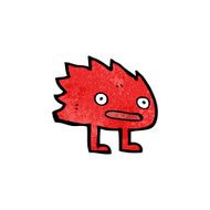 cartoon funny little monster N27
