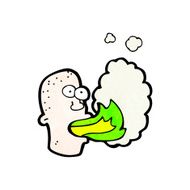 fire breathing head cartoon N2
